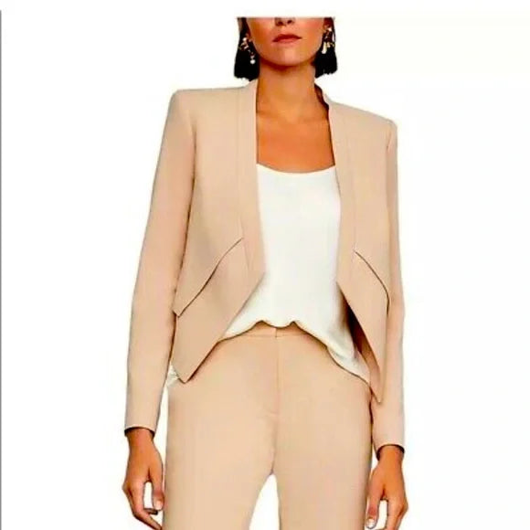 Azria Lloyd Bare Pink Open Blazer Jacket Nwt NWT BCBGMaxAzria