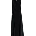 BCBGMAXAZRIA Long Satin Spaghetti Strap Maxi