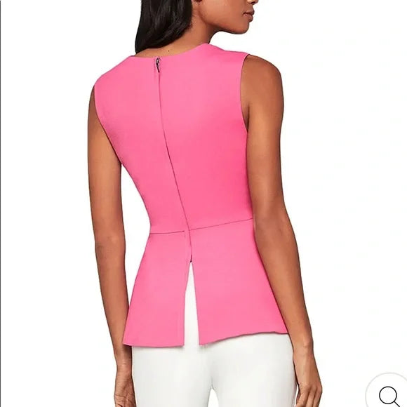 JOSLYNN WOMENS SLEEVELESS SLIT NECK BLOUSE NWT BCBGMaxAzria
