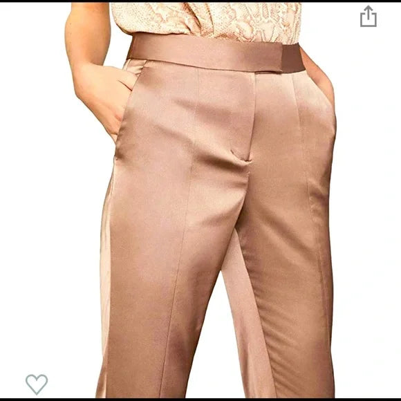 BCBGMAXAZRIA Slit-Front Skinny Pant. Shirt also available