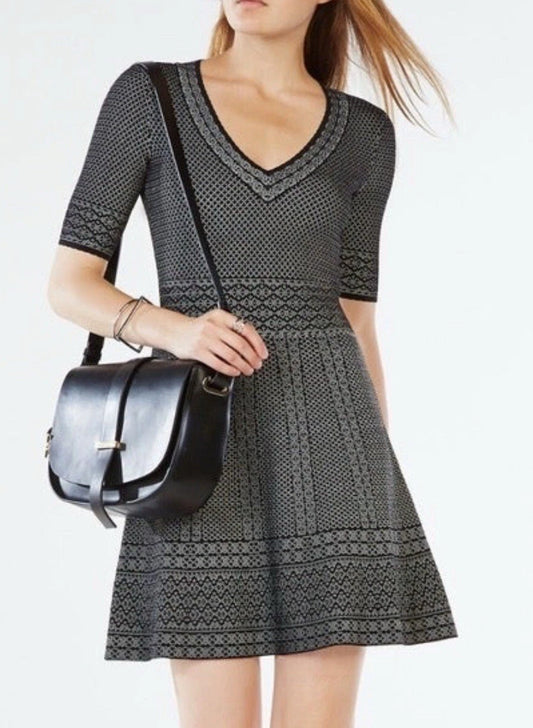 BCBG MAX BLACK KNIT DRESS NWT