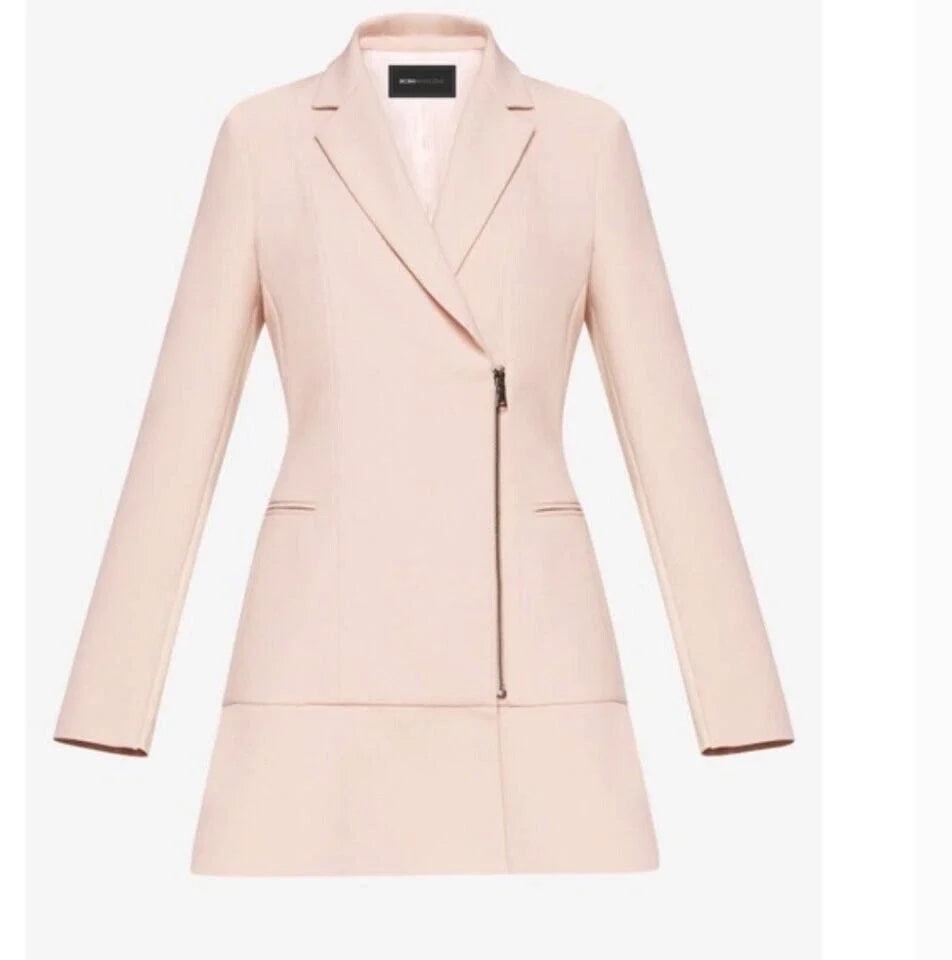 ARYN RUFFLE HEM LONG SLEEVE BLAZER DRESS